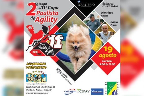 2ª Etapa – XI Copa Paulista de Agility – 19/08/2018