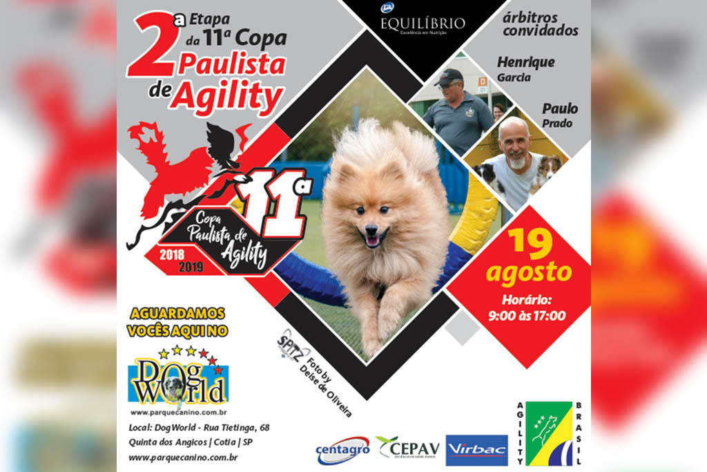 2ª Etapa – XI Copa Paulista de Agility – 19/08/2018