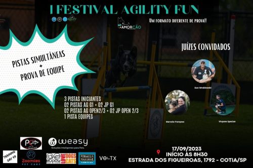 I Festival Agility Open Amorcão – 17/09/2023