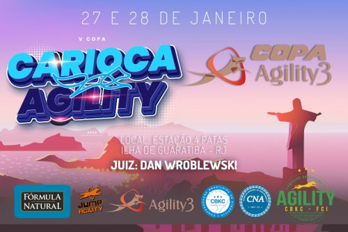 1ª e 2ª Etapas – V Copa Carioca de Agility e Open Agility3 – 27 e 28/01/2024