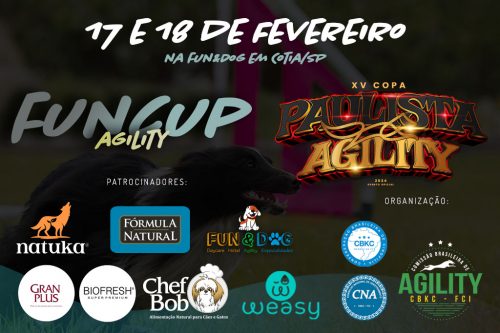 2ª Etapa – XV Copa Paulista de Agility e Fun Cup Agility – 17 e 18/02/2024
