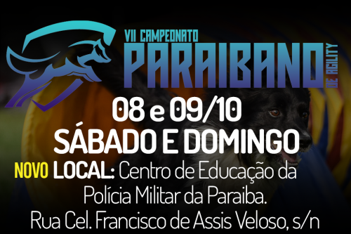 5ª e 6ª Etapas – VII Campeonato Paraibano de Agility – 08 e 09/10/2022