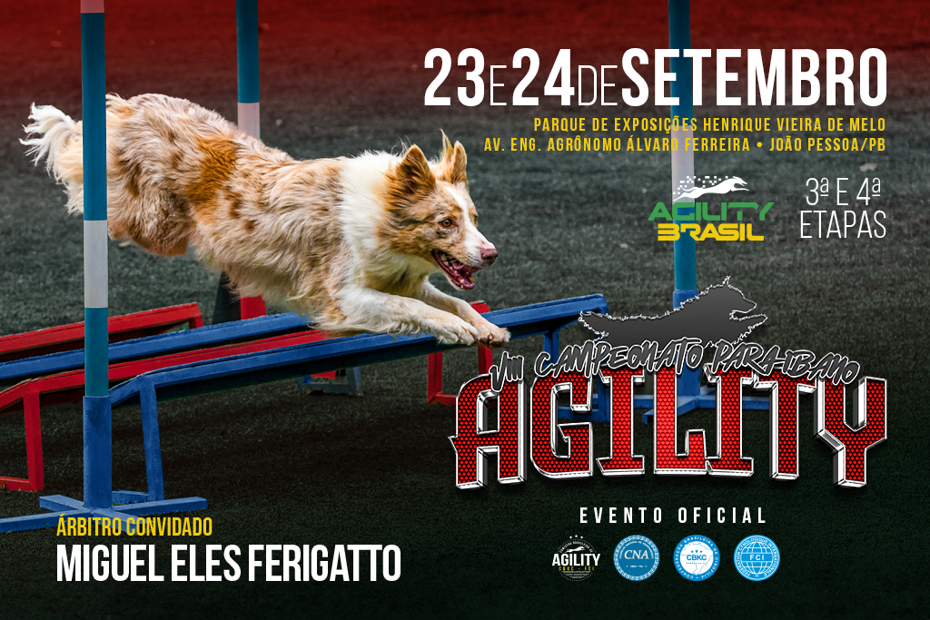 3ª e 4ª Etapas – VIII Campeonato Paraibano de Agility – 23 e 24/09/2023