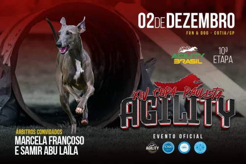 10ª Etapa – XIV Copa Paulista de Agility e Fun Cup Agility – 02 e 03/12/2023