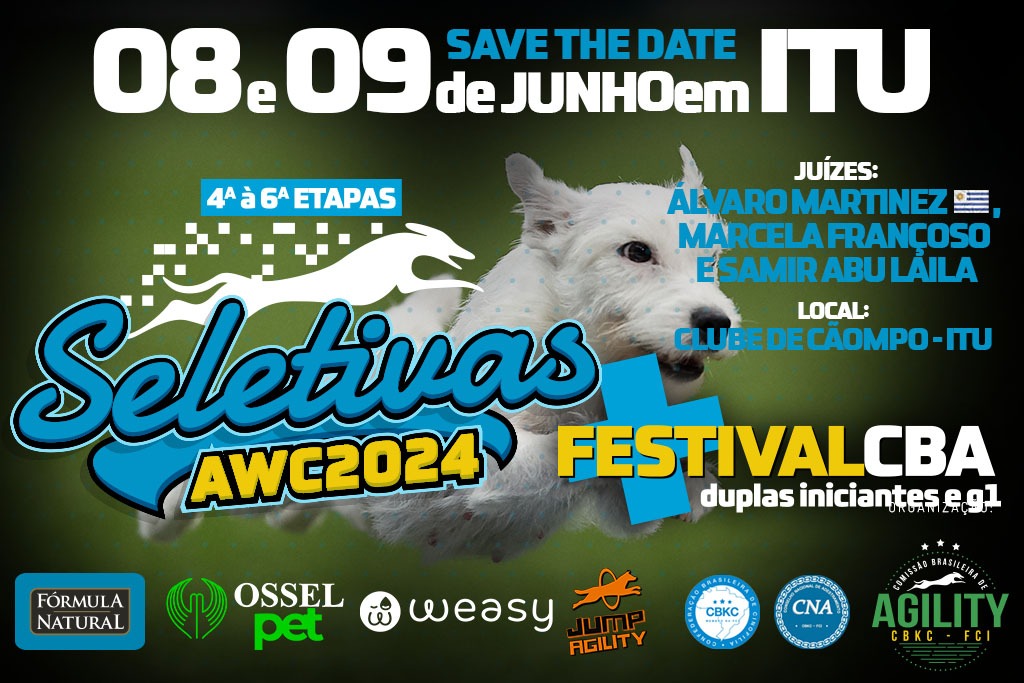 Seletiva para o FCI Agility World Championship Opglabbek 2024 – 4ª à 6ª Etapas