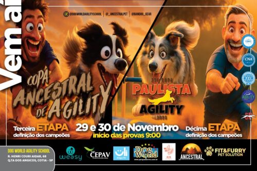 3ª Etapa Copa Ancestral de Agility e 10ª Etapa XVI Copa Paulista de Agility
